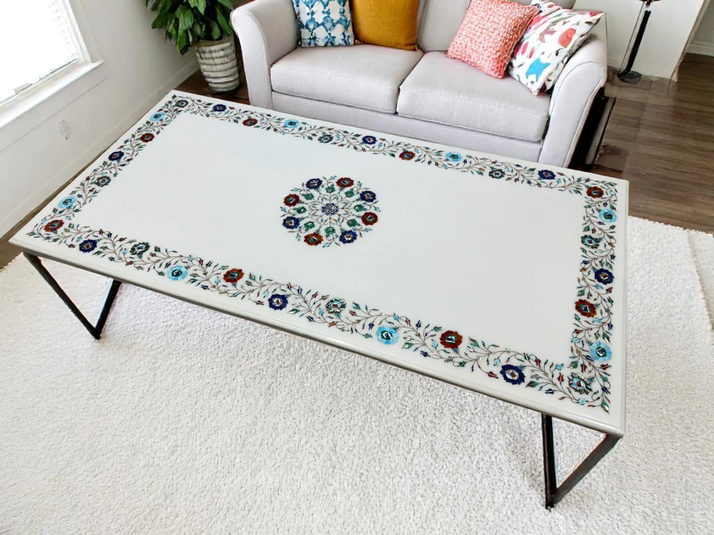 Luxury Marble White Table Top for Home Decor 
